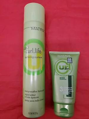 Matrix Curl Life  4 Every Weather Hairspray 10oz  And 3 Lait. SPRAY NO FULL. DUO • $20