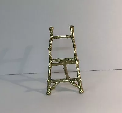 Burnished Gold Metal Bamboo Motif Easel NOS • $14.99