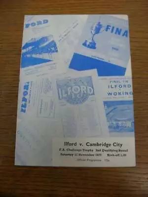 12/11/1977 Ilford V Cambridge City [FA Trophy] • £3.99