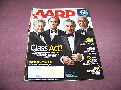 Michael Douglas Kevin Kline Robert DeNiro & Morgan Freeman AARP Magazine 2013 • $13.25