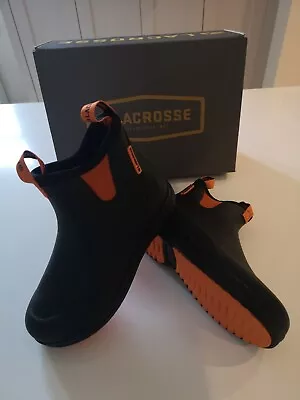 Lacrosse Hampton II Ladies Waterproof Boot Black/Orange  5 UK - 7 US - 37/38 EUR • £49