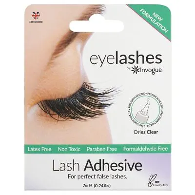 Invogue Professional False Lashes Adhesive - 7ml - Non Toxic & Latex Free Glue • £4.99