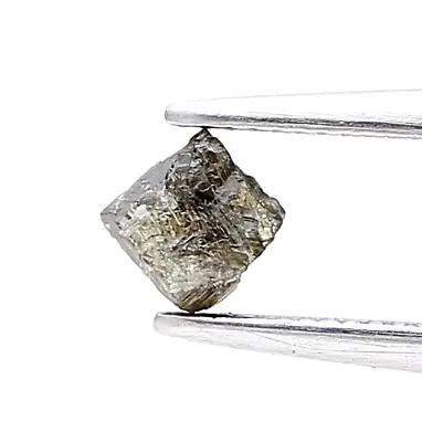 Rough Uncut Natural Loose Diamond 0.25tcw Yellowish Black Color Square Diamond • £20.99