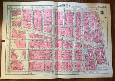 £81.92 • Buy Bromley Map Manhattan Canal Hester Grand Streets Soho Tribeca NYC C 1915