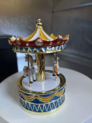 Keren Kopal Circus Musical Carousel Colorful With Horses Rare Hard To Find • $28