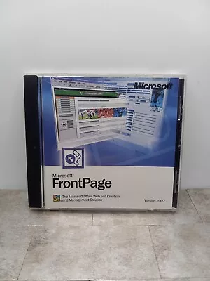 Microsoft FrontPage Version 2002 CD With Product Key • $10.46