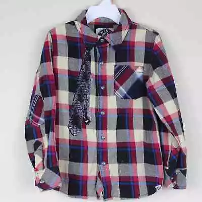 Mini Shatsu Flannel Cozy Button Down Shirt. • $38