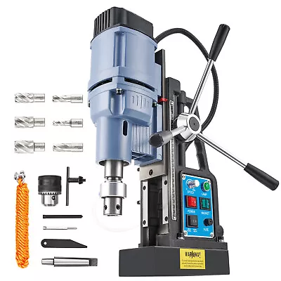 Stepless Speed Bi-Directional 1950W 13900N 650RPM Magnetic Drill 2  6 HSS Bits • $239.99