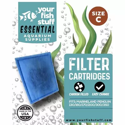 Marineland Rite-Size C Penguin Filter Replacement Cartridges Fits 200300350 • $15.99