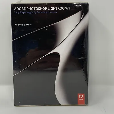 Adobe Photoshop Lightroom 3 SEALED Full Retail Version WIN/MAC • $99.99