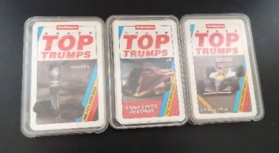 Vintage '90s Waddington Super Top Trumps Card Game X3 - Snakes Grand Prix • £14.99