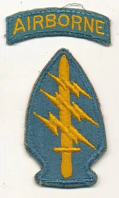 Special Forces Arrowhead Patch With Teal Blue Tab Real Vintage Vietnam Era Make • $65