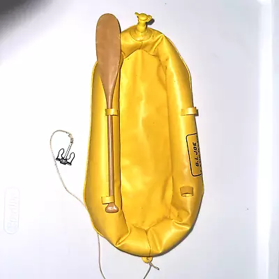 Vtg 1960’s Life Raft W/ Rope Anchor & Oar  - Complete Excellent! • $14.99