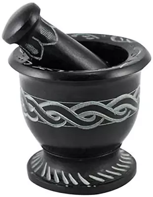 Celtic Knot Mortar & Pestle Set 3  Diameter & 2.5  High By New Age Imports Inc. • $20.22