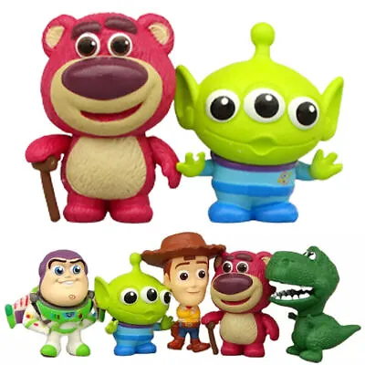 Toy Story 4 Figure Toys Character Woody Buzz Alien Rex Model Doll 5Pcs Sets AU • $15.19