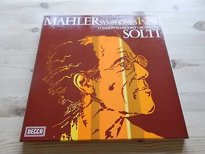 7BB 173/173 - MAHLER - Symphonies 1 2 & 3 SOLTI LSO - Ex Con 5 LP Record Box Set • £25