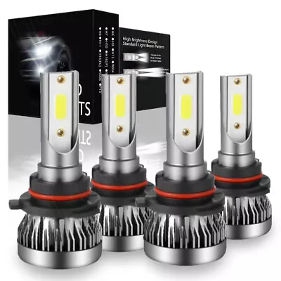 4PCS 9005 9006 LED Combo Headlight Kit Bulbs 6000K For Dodge Stealth 1995-1996 • $27.59