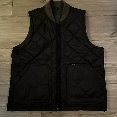 CC Filson Diamond Quilted Ultralight Puffer Vest Full Zip Black Men’s Medium M • $80