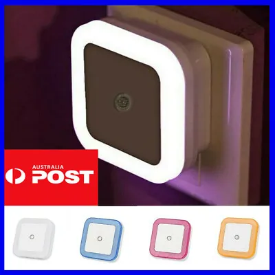 $10.36 • Buy 1W Plug-in Auto Sensor Control LED Night Light Lamp For Bedroom Hallway White