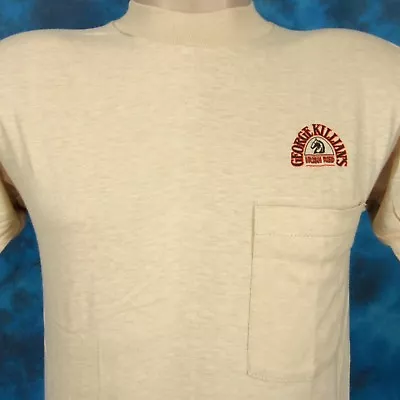 NOS Vintage 80s GEORGE KILLIAN'S IRISH RED BEER POCKET T-Shirt XS Single Stitch • $21.24