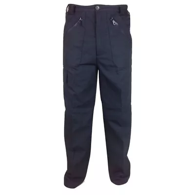 CARABOU COUNTRYWEAR Men's 44R  ACTION COMBAT TROUSERS Polycotton NAVY BLUE Bnwt • £19.99