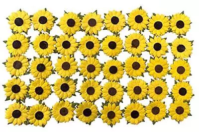 Handmade Sunflowers Mulberry Paper 1.25 X 1.25 Inches Yellow Paper Flowers Wi... • $15.67