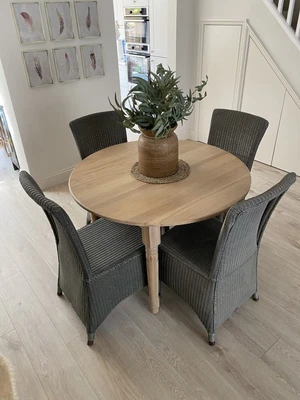 £600 • Buy X4 Neptune Montague Lloyd Loom Chair In Slate