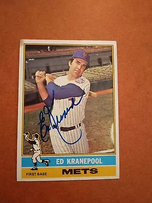 1976 Topps #314 Ed Kranepool Signed / Autographed Baseball Card New York Mets • $4.25