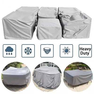 Heavy Duty Waterproof Garden Patio Furniture Cover For Rattan Table Sofa Outdoor • £7.92