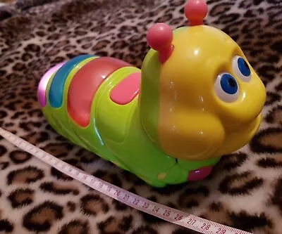 Muscial Light Up Caterpillar Toy On Wheels • £1.50