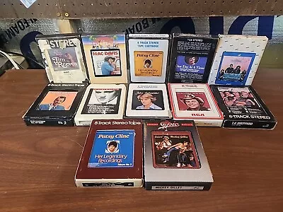 Lot Of 12 Vintage 8 Track Tapes Elvis Cline Gilley • $12.95