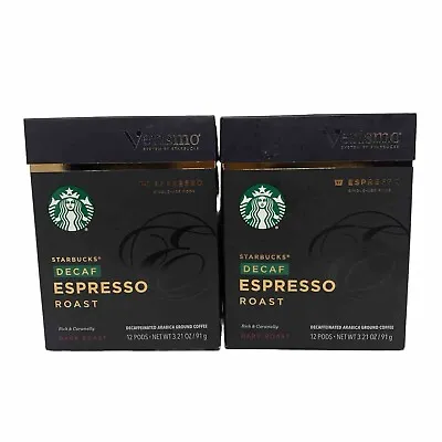 Starbucks Verismo Decaf Espresso Roast Capsules 24 Count Dark Roast • $39.99