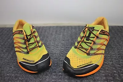 Merrell Shoes Mens Size 13 Athletic Sneakers Lace Up Orange Green Mix Master • $24.95