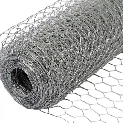 £17.50 • Buy Galvanised Chicken Wire Mesh Fence Net Rabbit Netting Fencing Cages Runs Pens
