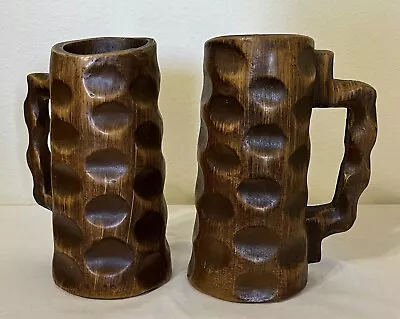 Vintage Wooden Mugs • $24