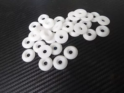 M6 Acetal Plastic Taper Cone Fairing Load Spreading Washers Motorbike White • £2.66