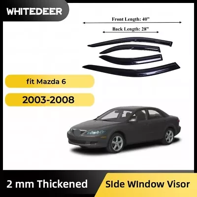 Fits Mazda 6 2003-2008 Side Window Visor Sun Rain Deflector Guard • $23.99