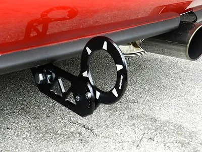 Black Vms Racing V3 Rear Aluminum Adjustable Folding Tow Hooks For Honda Acura • $39.95