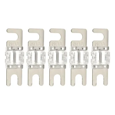 High Quality Nickel Plated Inline 80 Amp Mini ANL Power Wire Fuse (5/pack) 80A • $5.90