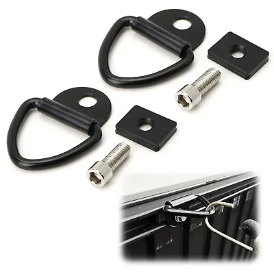 2) Truck Bed Rail Tie Down D-Ring Cargo Cleat For Tacoma Tundra • $17.99