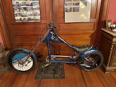 $4999 • Buy GAS Engine POWERED! SCHWINN STINGRAY XL OCC ADULT SIZE CHOPPER BICYCLE.