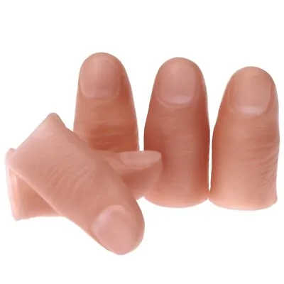 5/10/25pcs Soft Simulation Thumb Sleeve Magic Props Fake Finger Magic Trick Tool • £3.64