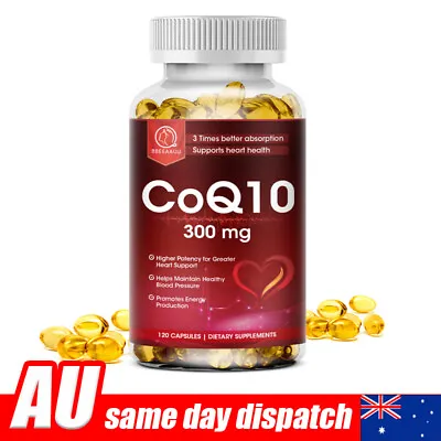 CoQ 10 Coenzyme Q10 300mg 120 Capsules Cardiovascular Heart Health • $25.98