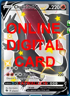 $2.99 • Buy 1X Charizard V 079/073 Champion's Path Pokemon Online Digital Card 