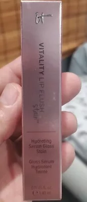 IT Cosmetics Vitality Lip Flush Stain Serum Hydrating Gloss *Naturally Flushed* • $16