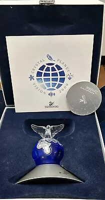 Swarovski Crystal Planet Figurine: Vision 2000 Millennium Dove Earth Globe 7607 • £57.90