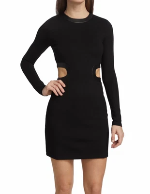 $120 • Buy NWOT Staud Dolce Cut-Out Mini Dress In Black SZ M