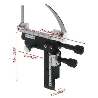 Microscope Attachable Mechanical Stage X-Y Moveable Caliper Vernier With Scale • £13.99