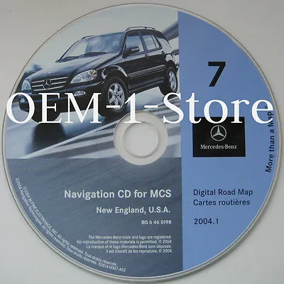 01 02 Mercedes Benz Ml320 Ml430 Ml500 Ml55 Navigation Cd New England Ny Ma Ct Nh • $55