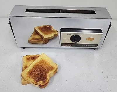 Vintage Sunbeam Thinline Self Lowering Toaster AT-F Touch N Toast MCM Works • $79.95